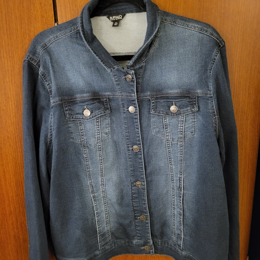 Buffalo David Bitton Black and Gray Knit Jacket